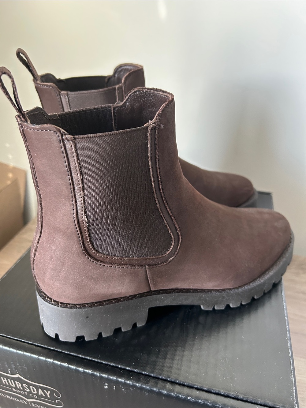 Thursday Boot Co. Truffle Legend Chelsea Boot with Lug Sole Size 8